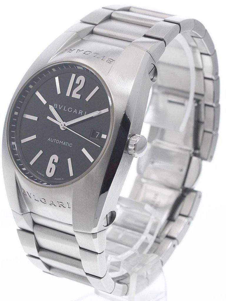 Bvlgari Elgon Eg40s Date Black Dial Automatic Mens Watch959462